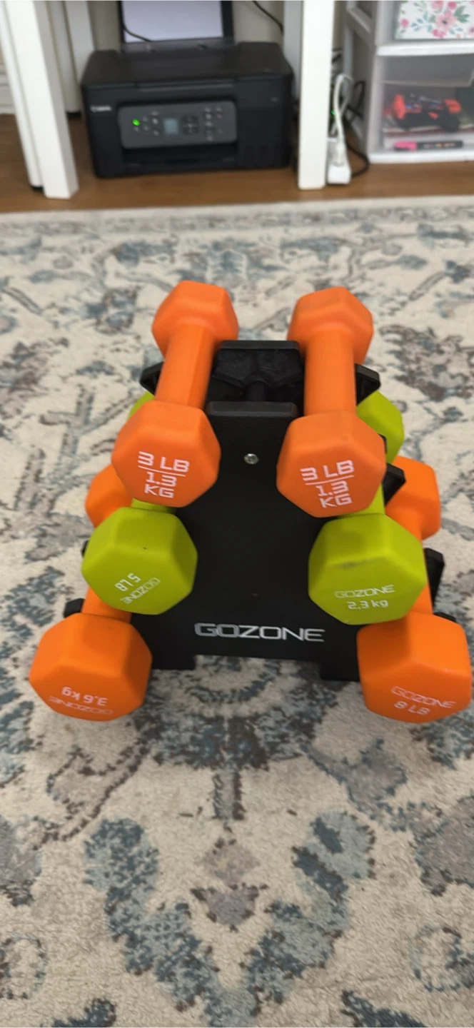 GOZONE Dumbbell Set with Rack - photo 4