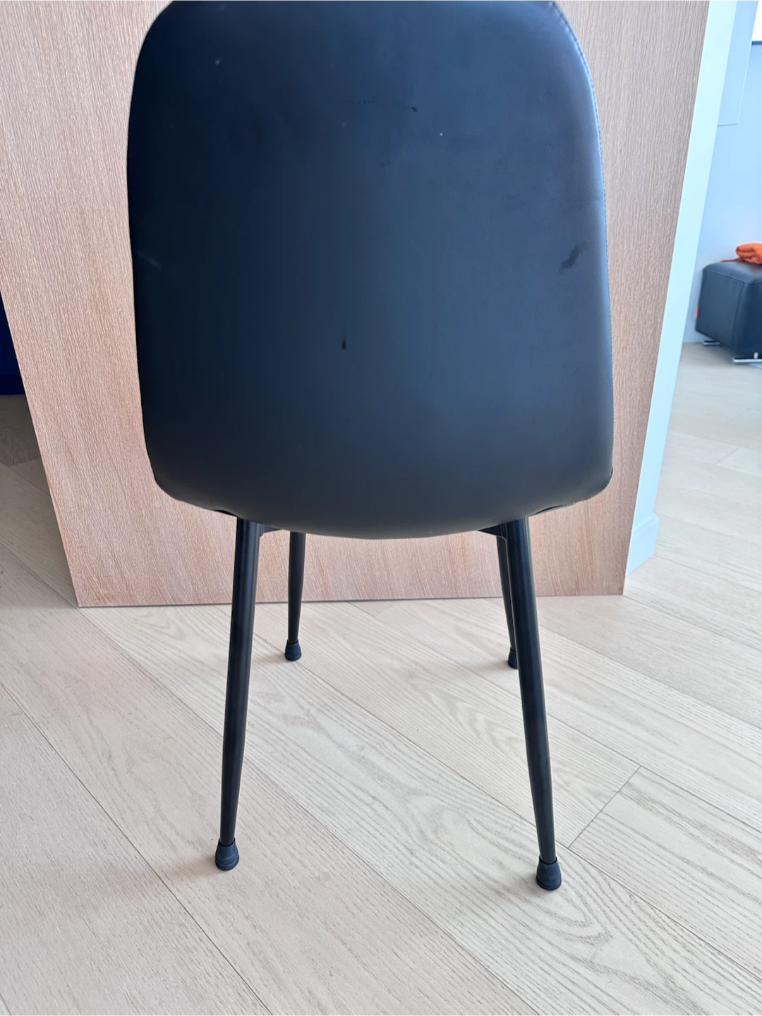 4 Black Chairs - vegan leather