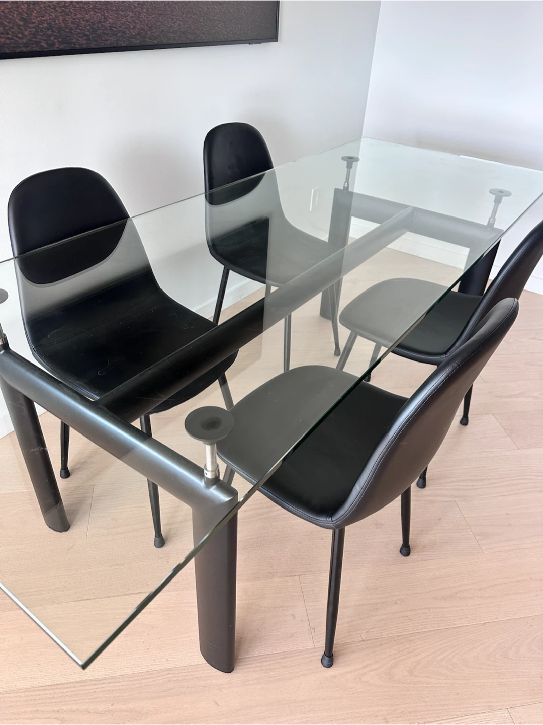 4 Black Chairs - vegan leather - photo 3