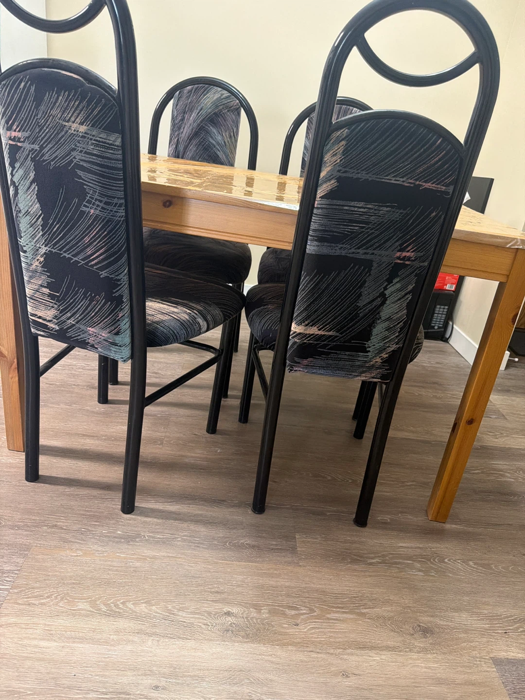 Wooden Dining Table with 4 Chairs - photo 4