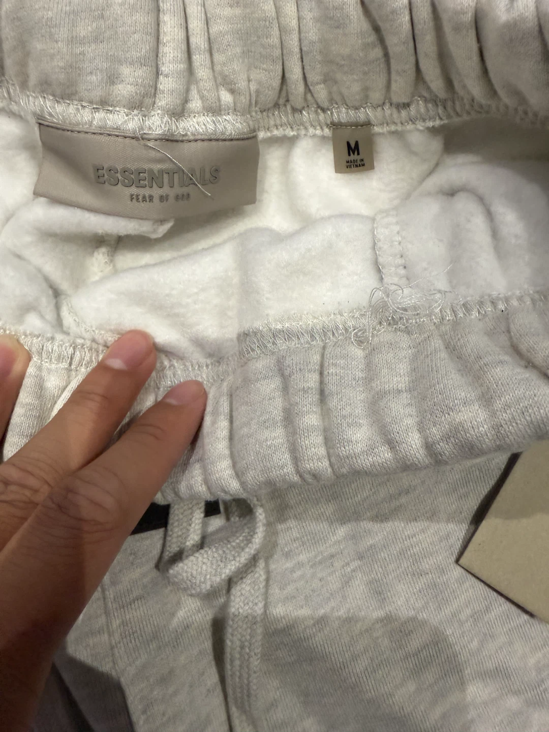 ESSENTIALS Fear of God Grey Sweat Shorts S and M - photo 3