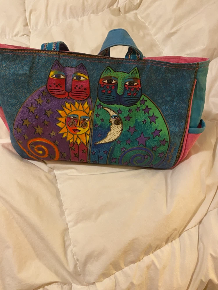 MINT Laurel Burch Cat Tote Bag