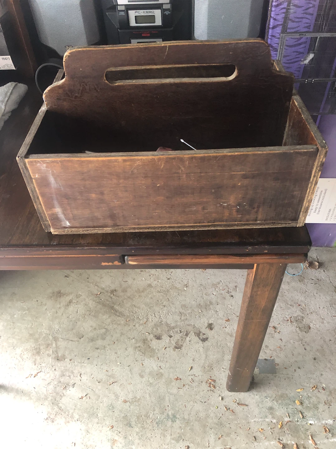 Wooden Caddy with Handle - photo 2