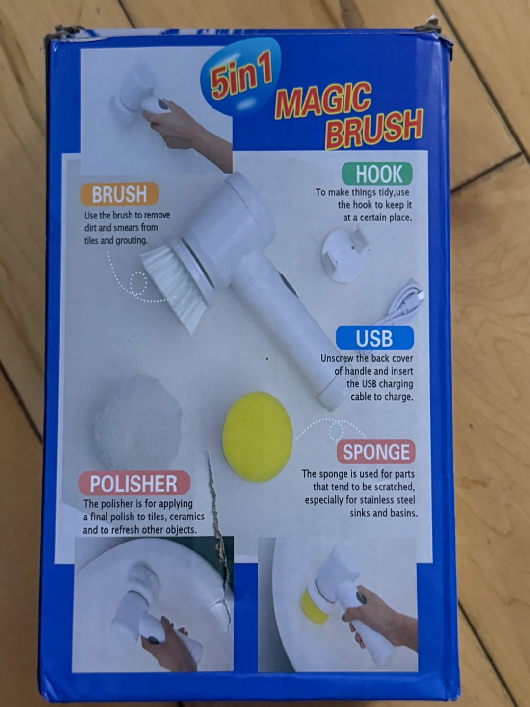 Brand new 5-in-1 Magic Brush Electric Cleaning Brush - photo 3