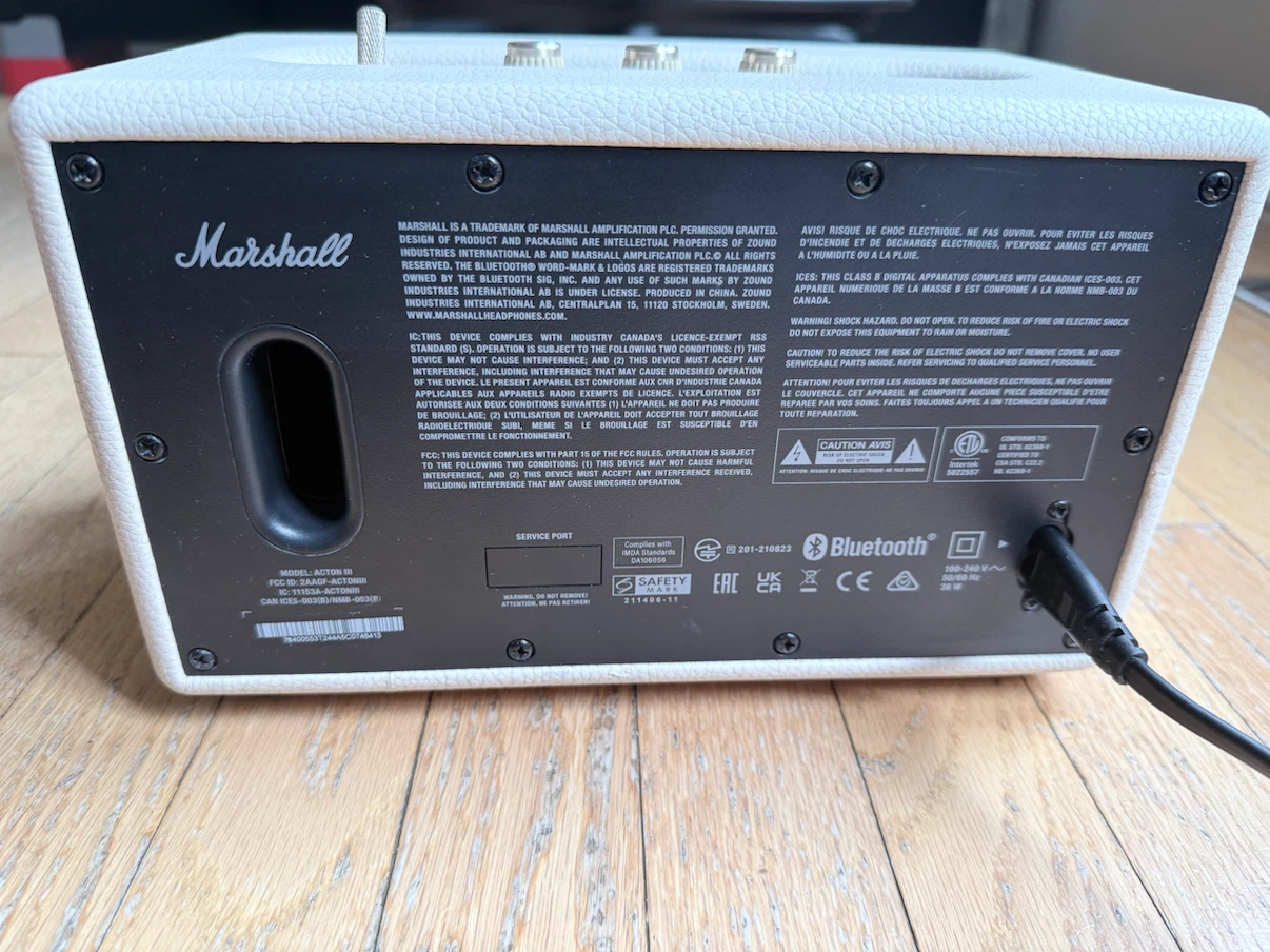 Marshall Acton III Bluetooth Speaker - Cream - photo 3