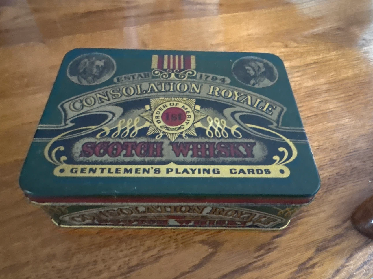 Consolation Royale Scotch Whisky Playing Cards Tin