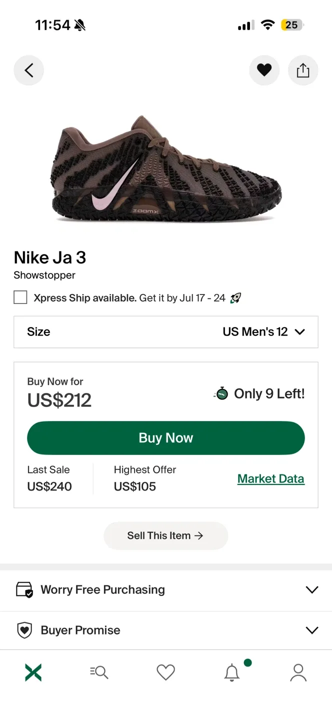 Nike Ja 3 "Showstopper" US Men's 12