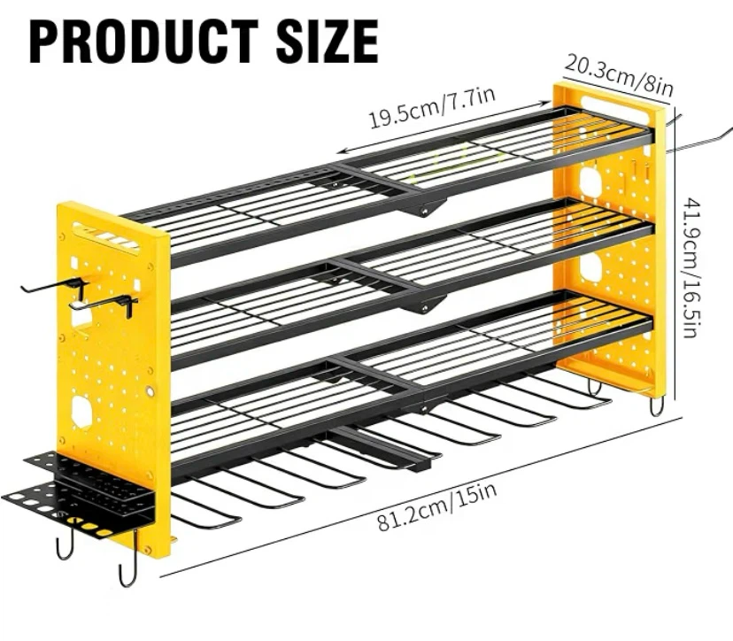New Wall Mount Tool Organizer, Garage Workshop Organizer - photo 3