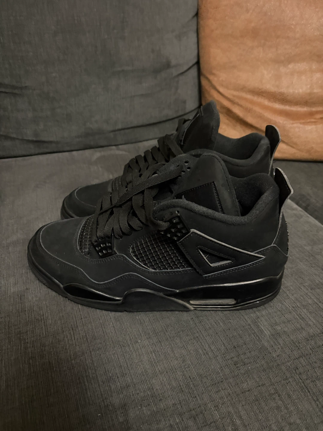 Air Jordan 4 'Black Cat' High-Top Sneakers