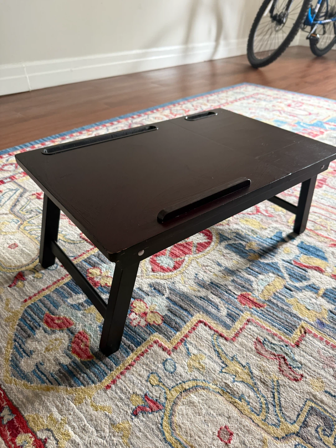 Dark Wood Lap Desk with Built-in Stands - photo 2