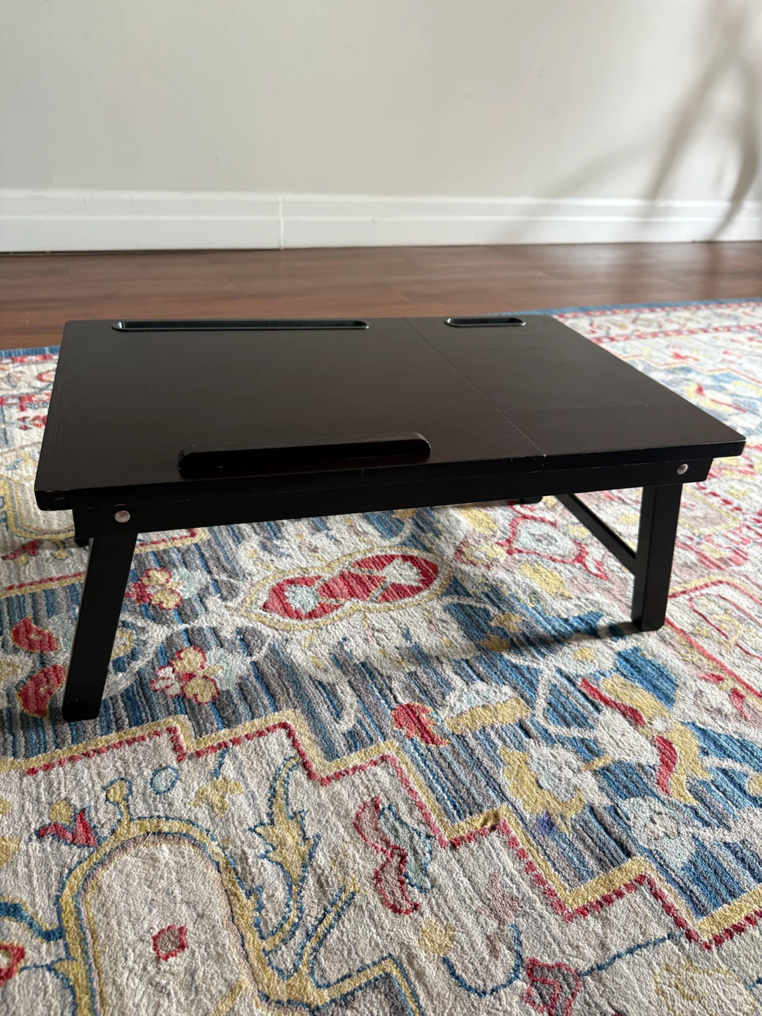 Dark Wood Lap Desk with Built-in Stands - photo 3