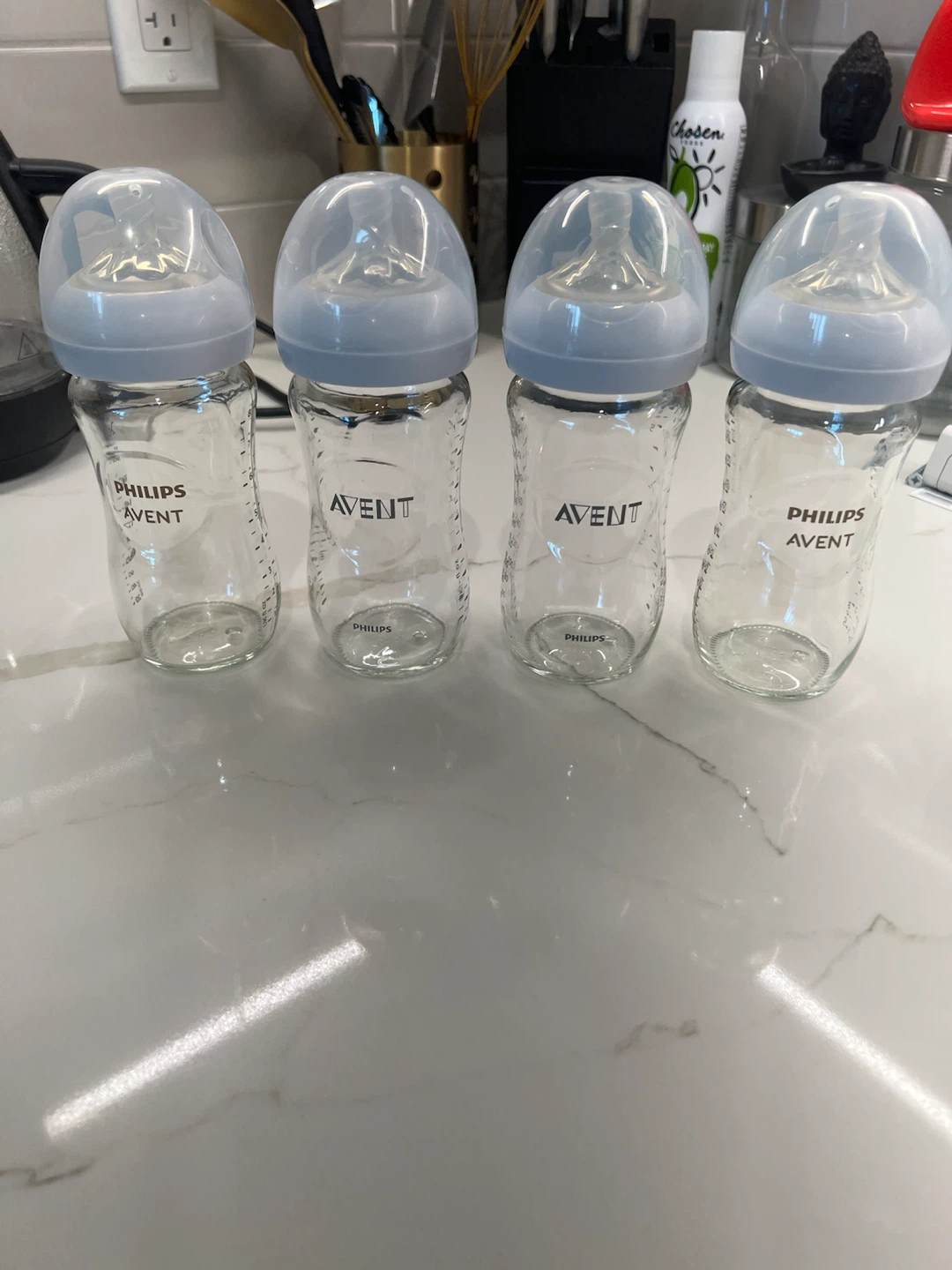 Philips Avent Glass Baby Bottles - 4 Pack