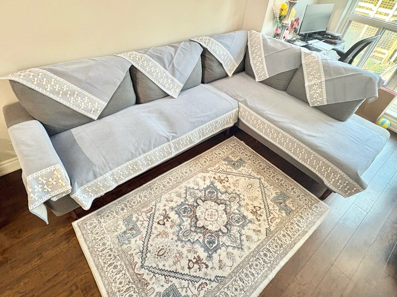🛋️Structube Sectional Sofa | Very Good Condition | Custom Covers