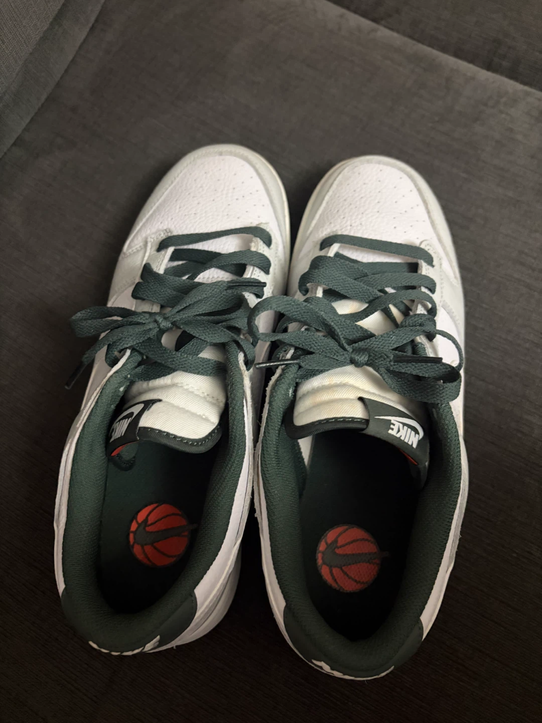 Nike Dunk Low Grey Green Sneakers - photo 3