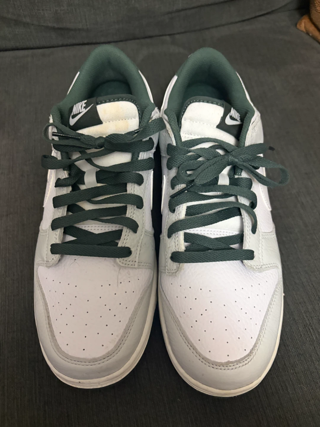 Nike Dunk Low Grey Green Sneakers - photo 4