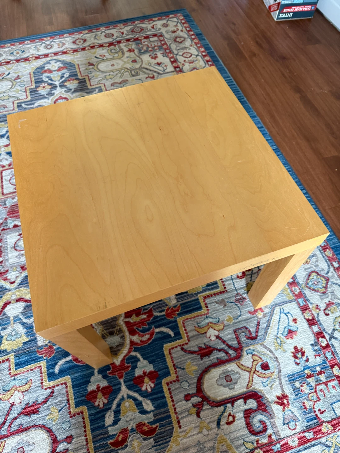 Light Wood Square Coffee Table