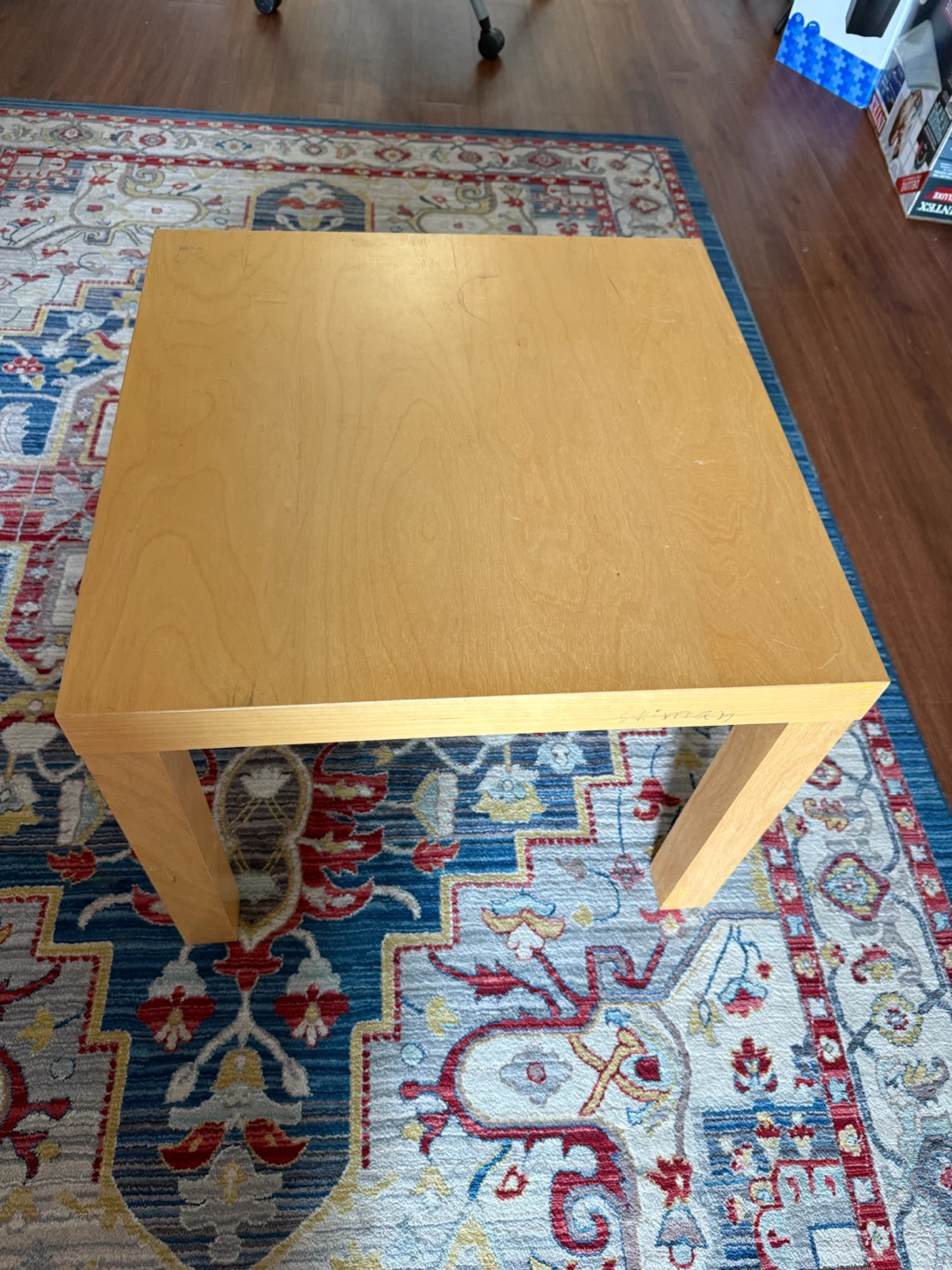 Light Wood Square Coffee Table - photo 5