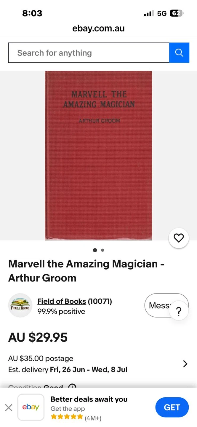 Marvell the Amazing Magician by Arthur Groom Book - photo 4