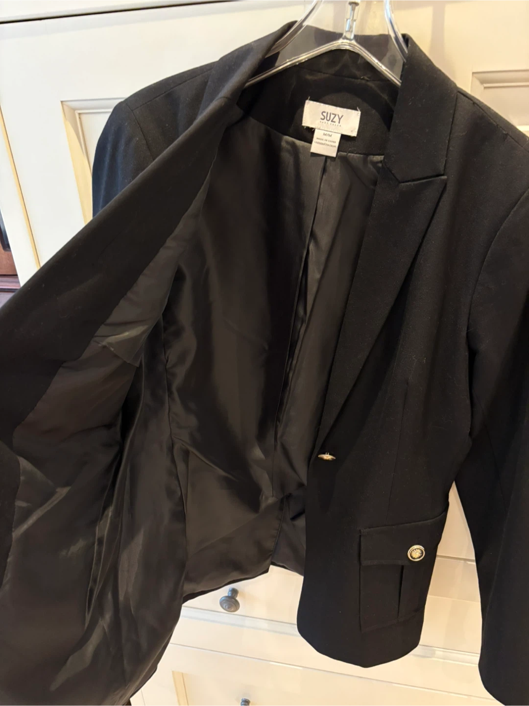 Suzy Shier Black Blazer Size M - photo 3
