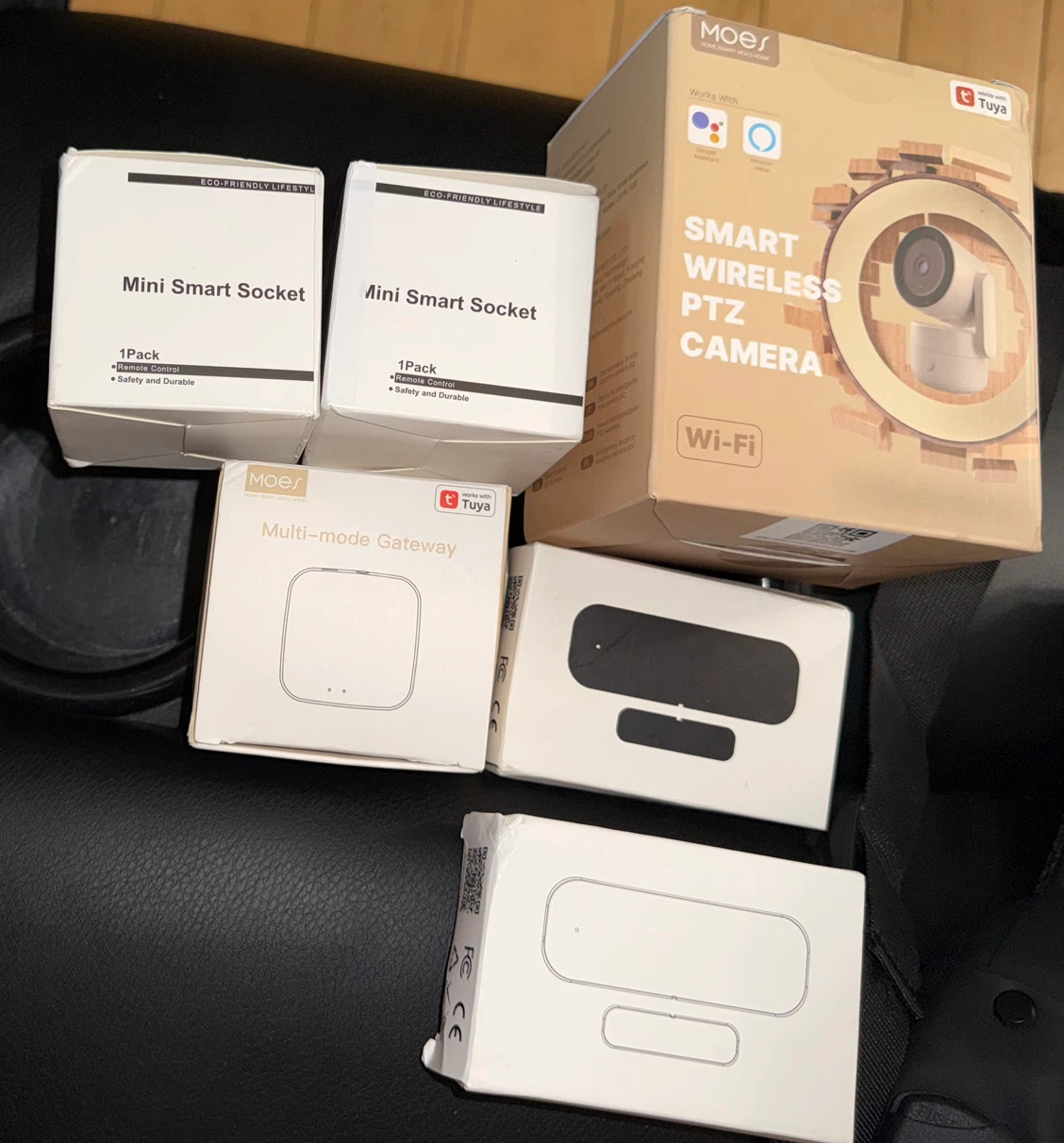 Moes Smart Home Devices Bundle - Camera, Gateway, Sockets