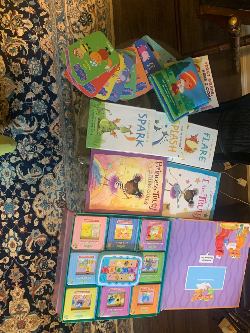 Bundle of Children's Books and Sesame Street Learning Toy