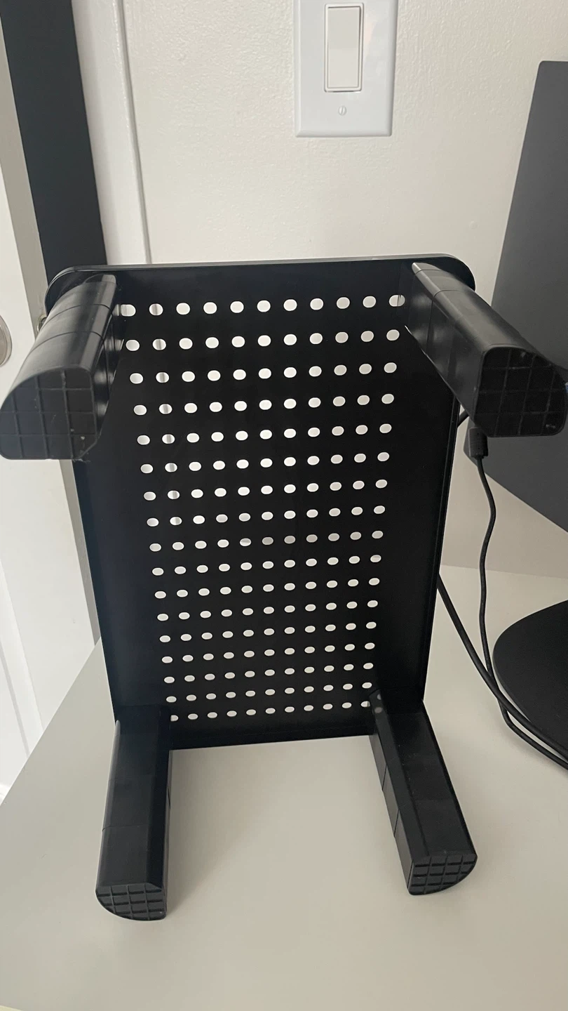 Black Monitor Riser Stand with Perforated Top - photo 3