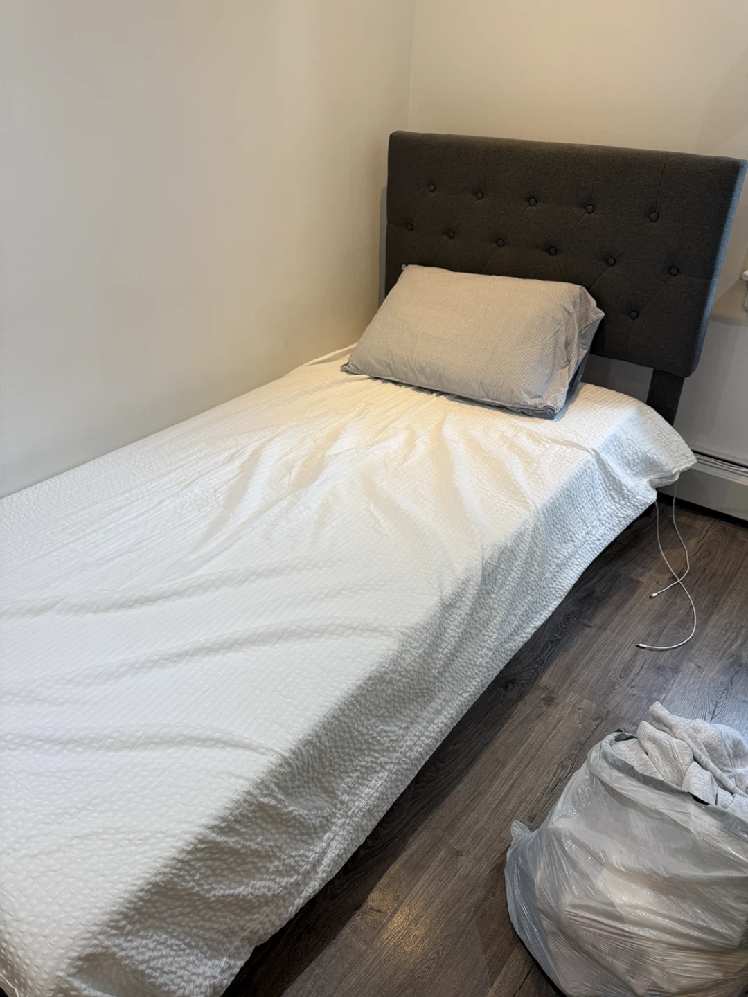 Twin Bed Frame with Zinus mattress - photo 2