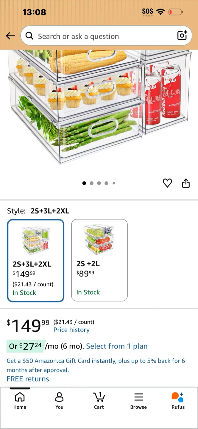 Clear Storage Bin Set - photo 2