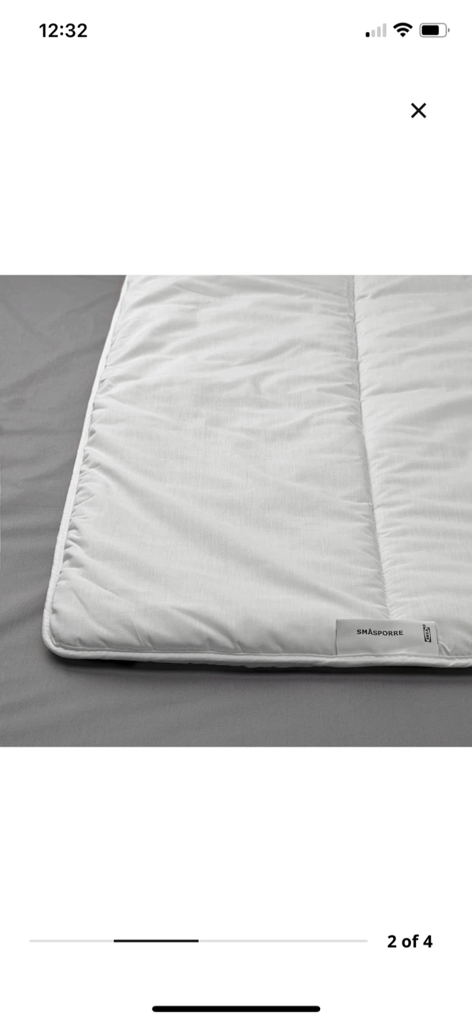 IKEA SMÅSPORRE Duvet Full/Queen White - photo 2