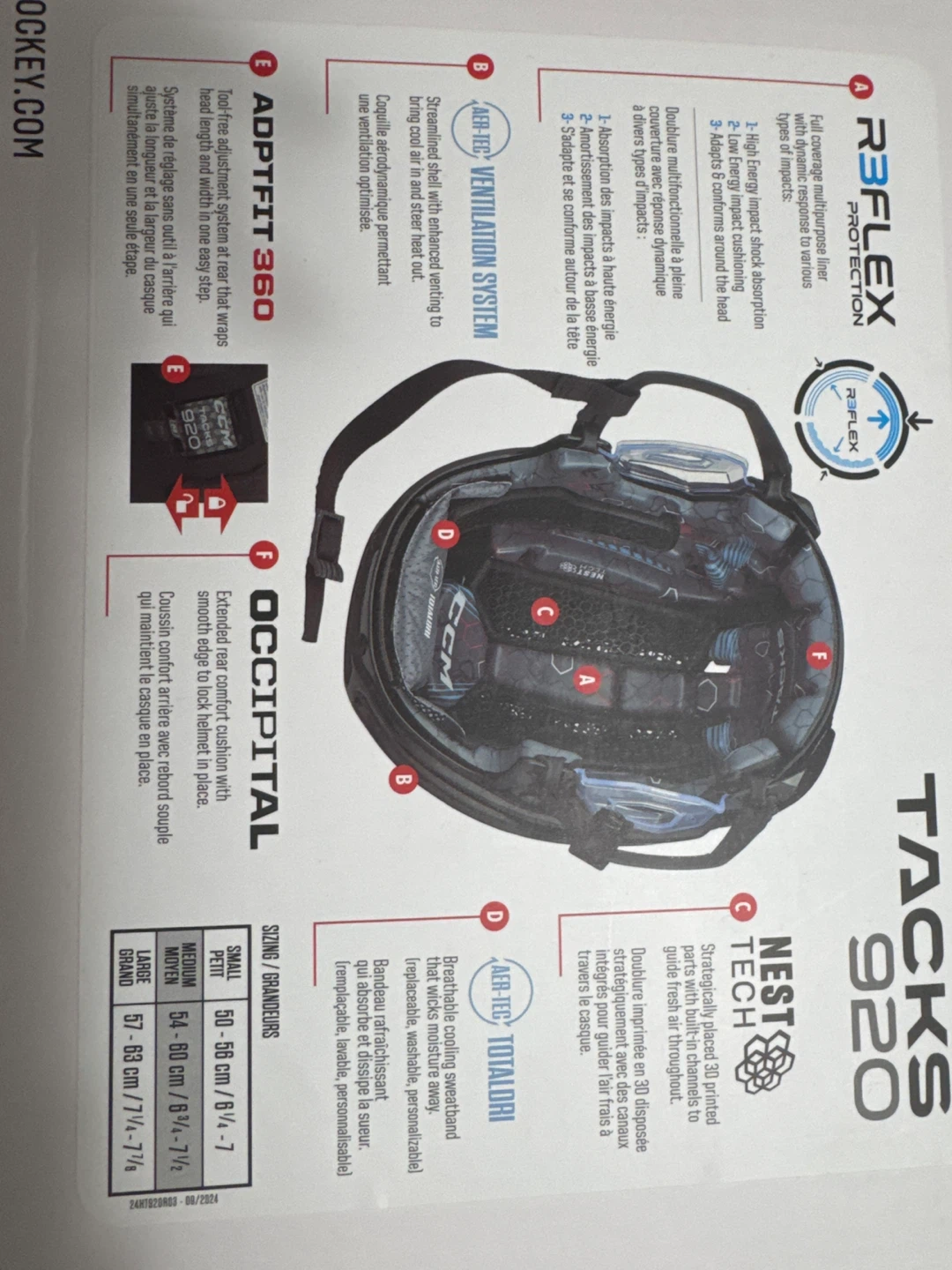 CCM Tacks 920 Helmet - Size M - photo 3