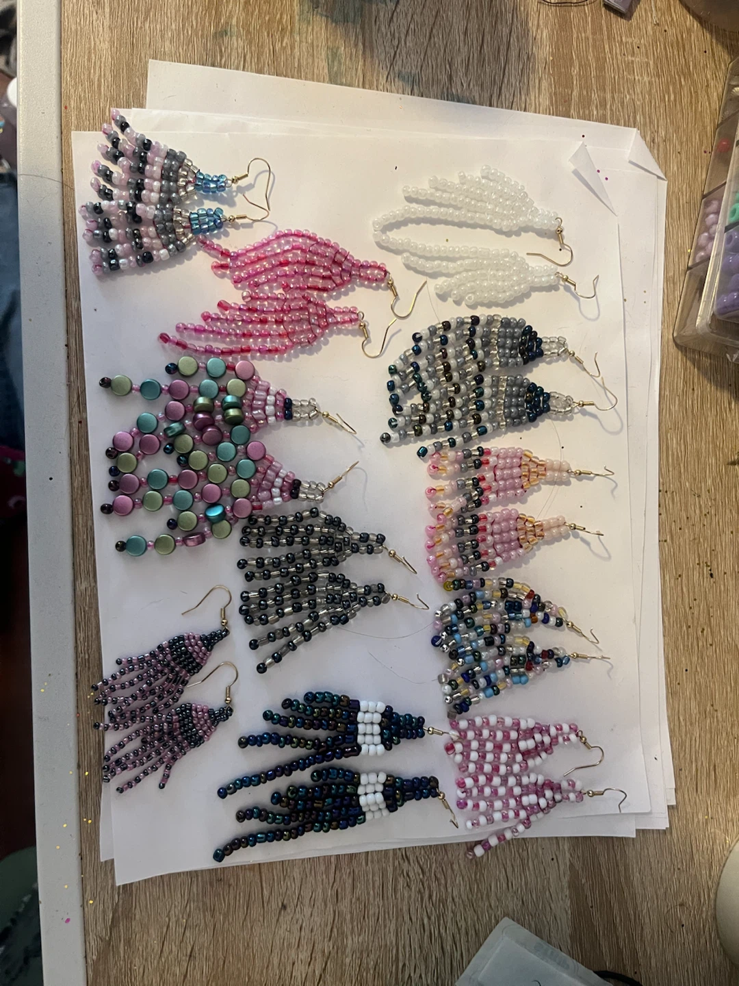 Handmade Beaded Earrings Assortment