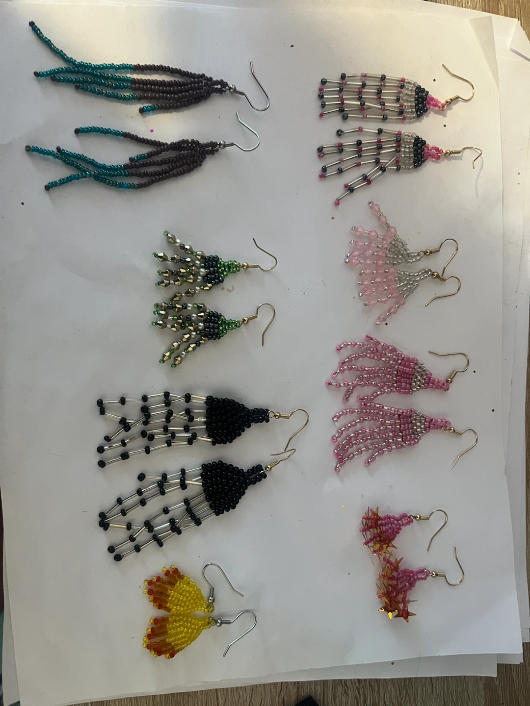 Handmade Beaded Earrings Assortment - photo 2