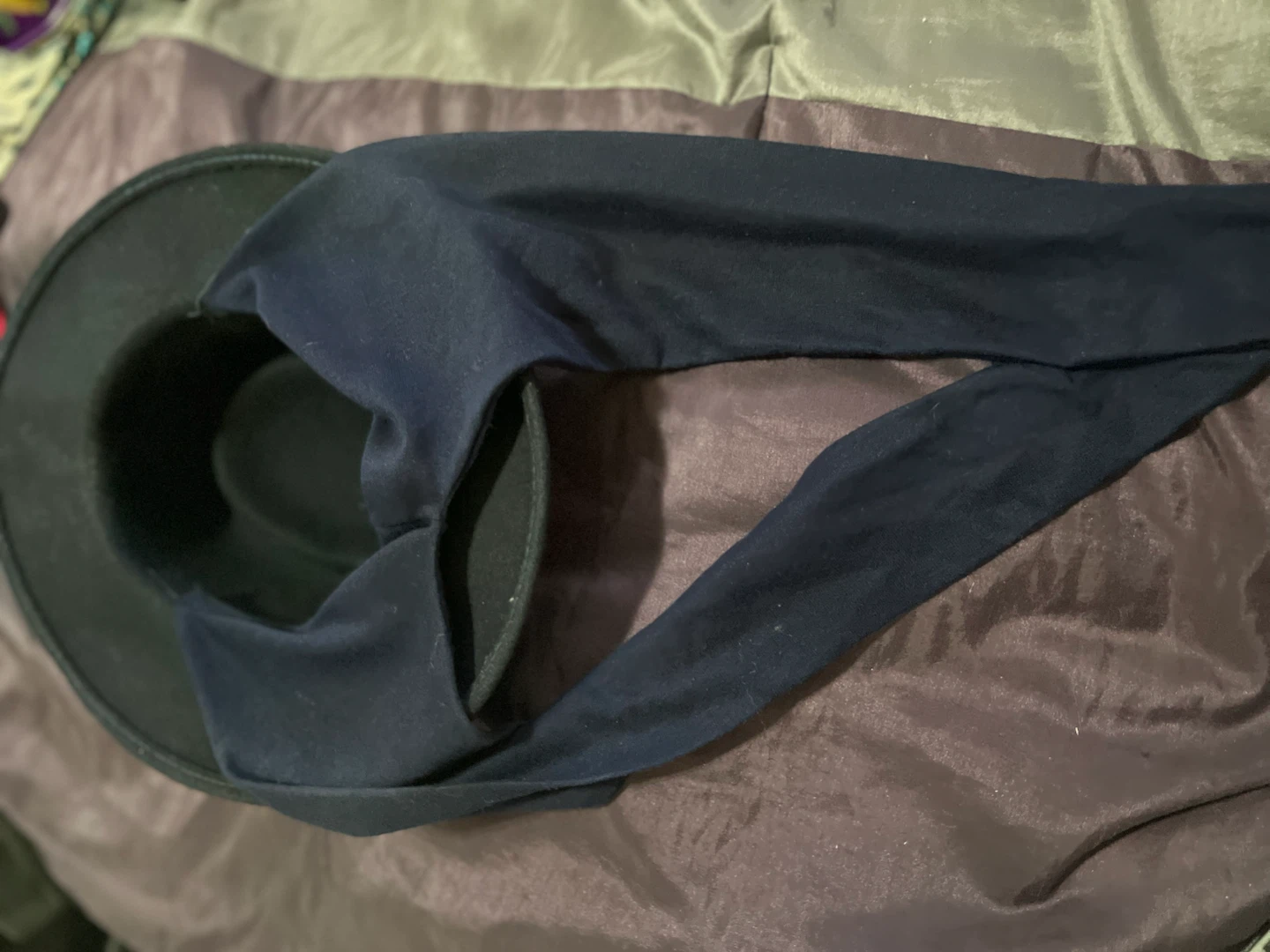 Black Felt Fedora Hat - photo 2