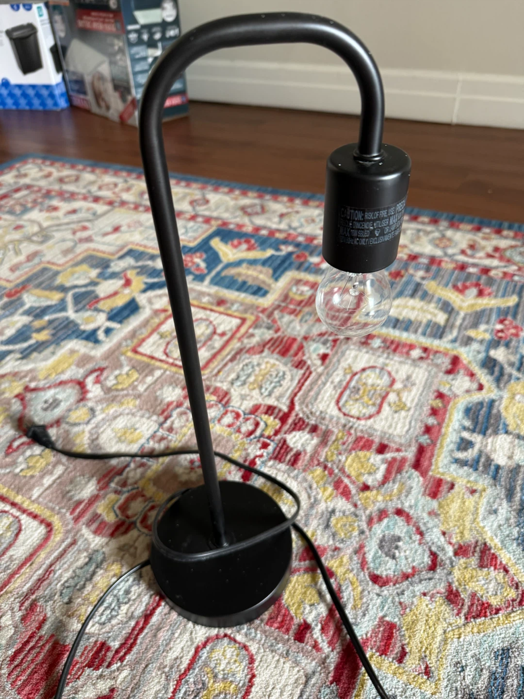 Black Gooseneck Desk Lamp - photo 3
