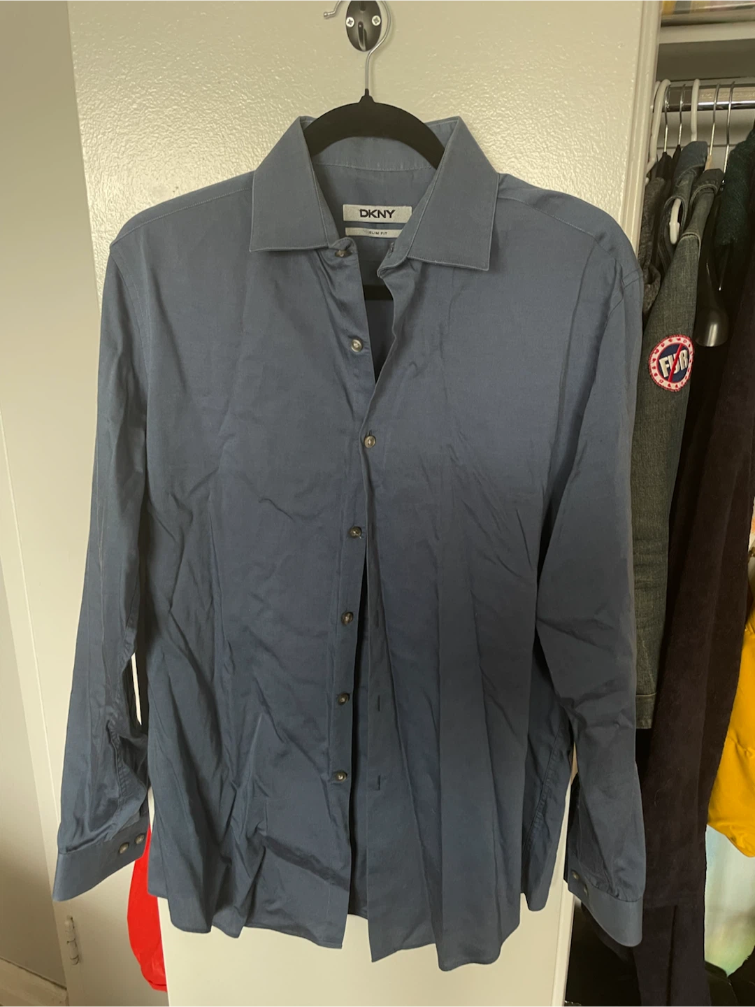 OBO! 3 DKNY Button-Up Shirts- Medium- Like New- Needs Ironing