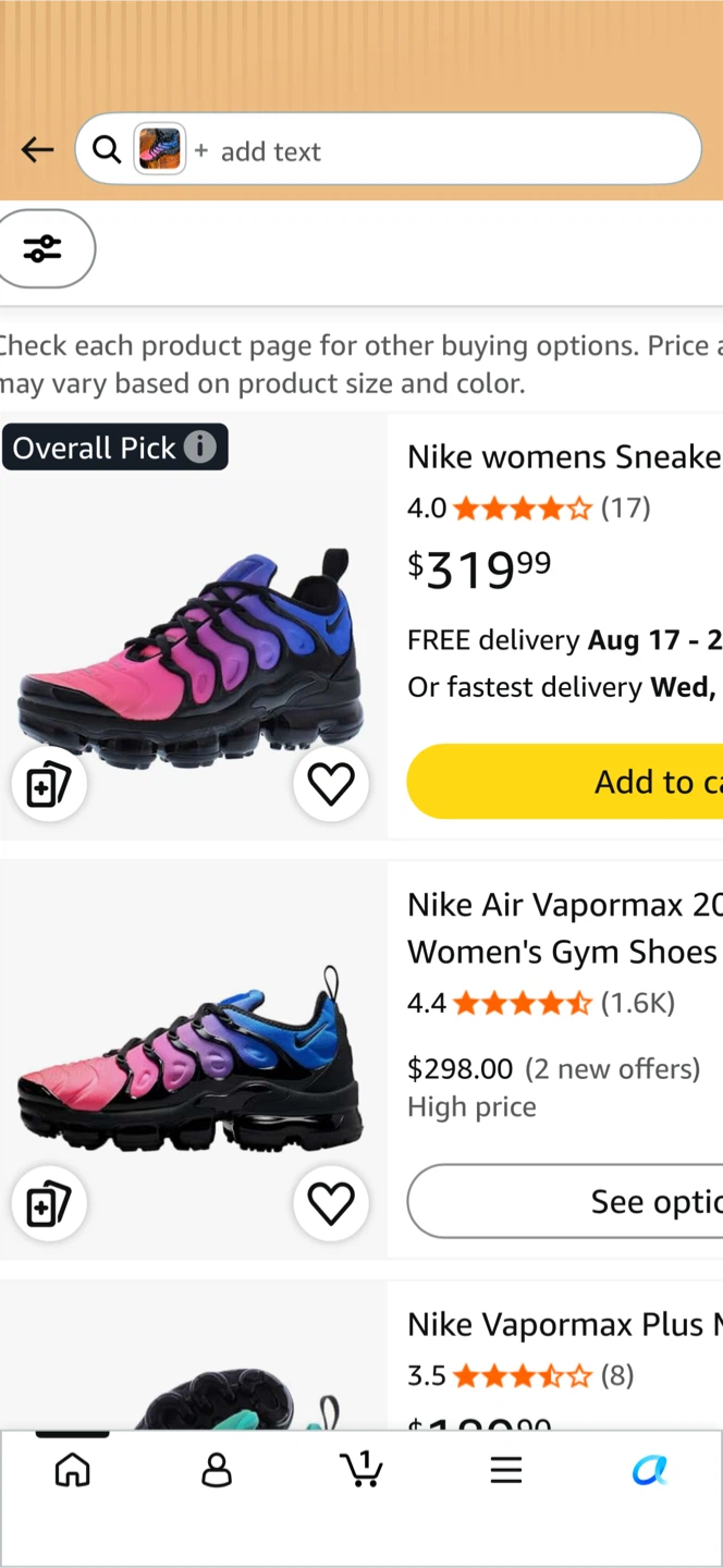 Nike Air Vapormax Women's Sneakers Size 8.5