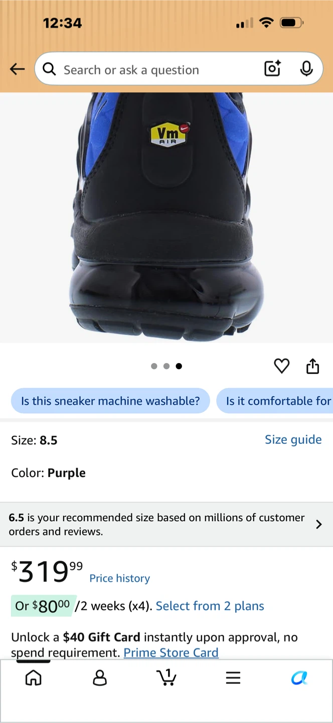 Nike Air Vapormax Women's Sneakers Size 8.5 - photo 2