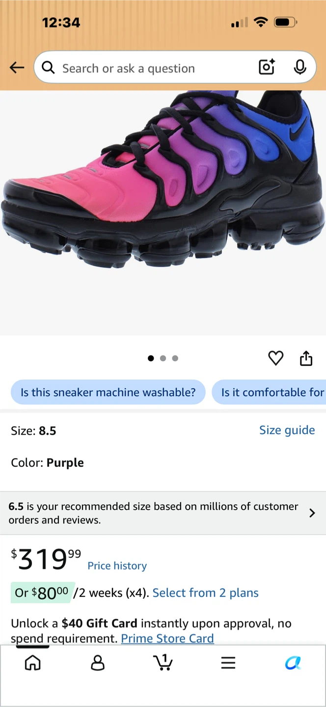 Nike Air Vapormax Women's Sneakers Size 8.5 - photo 3