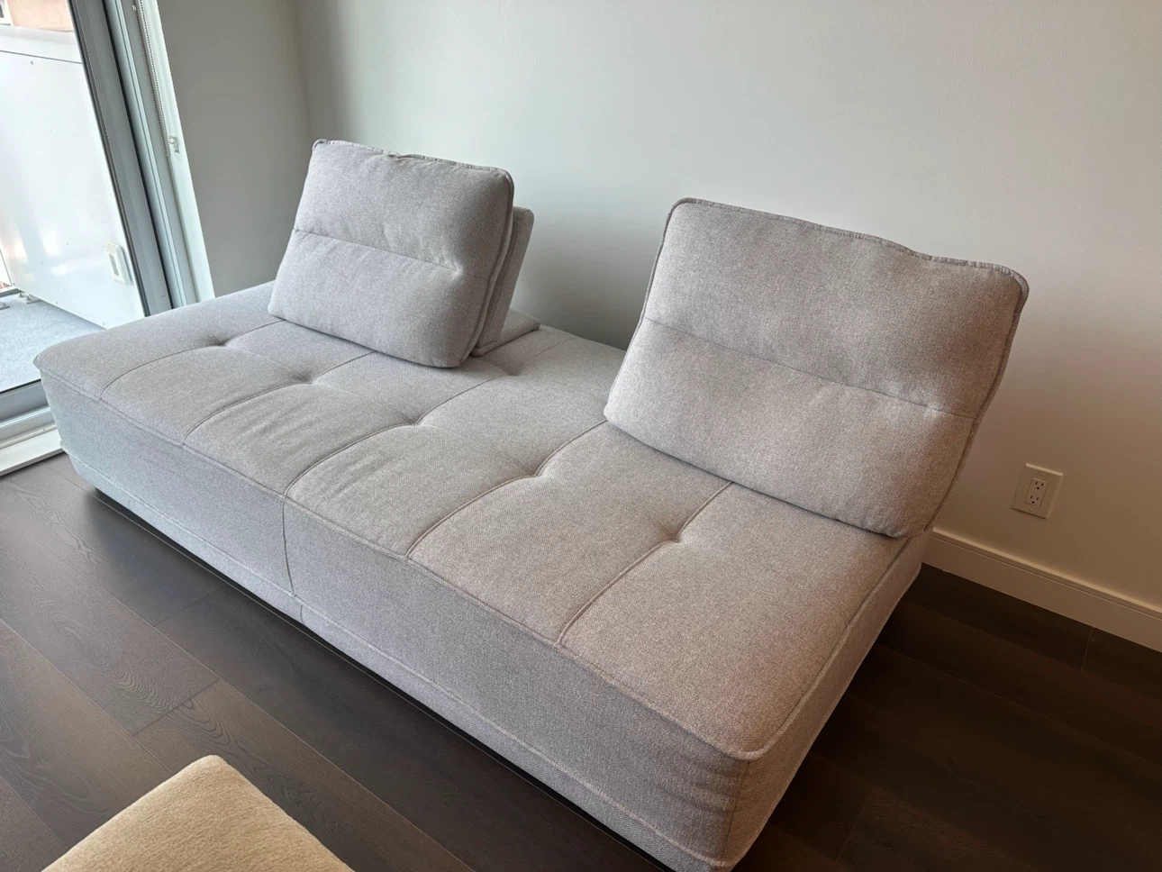 Sectional Couch – Grey (Used) - Like new