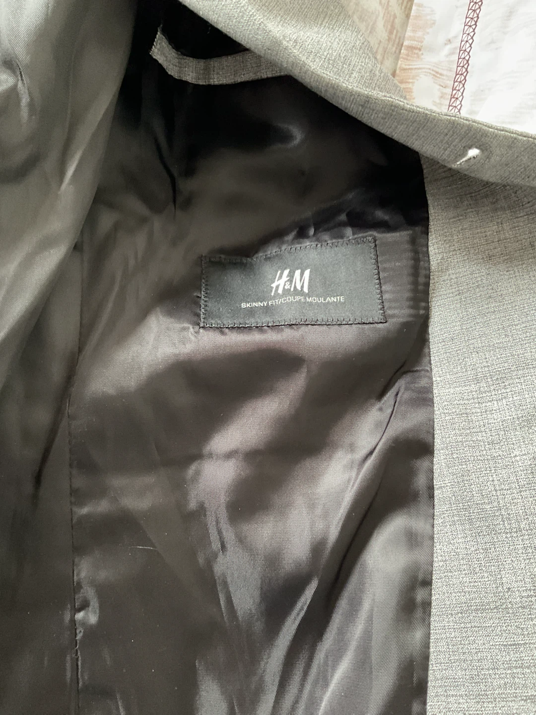 H&M Grey Skinny Fit Blazer - photo 2