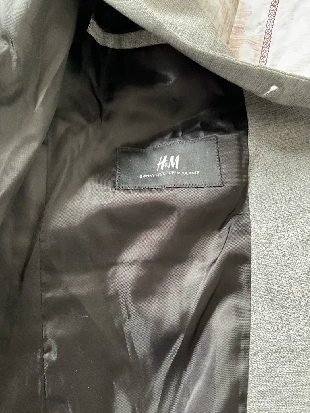 H&M Grey Skinny Fit Blazer - photo 2