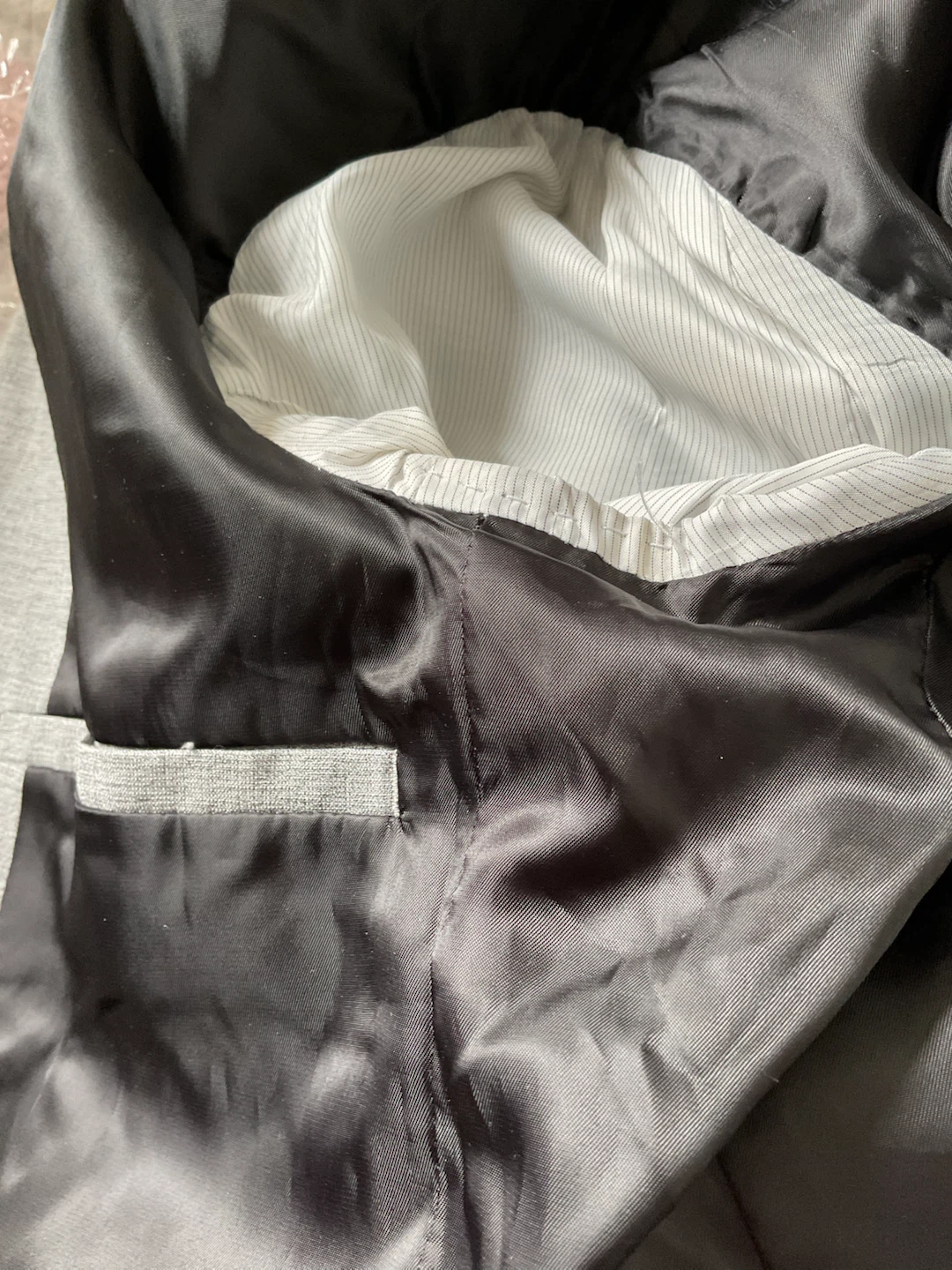 H&M Grey Skinny Fit Blazer - photo 3