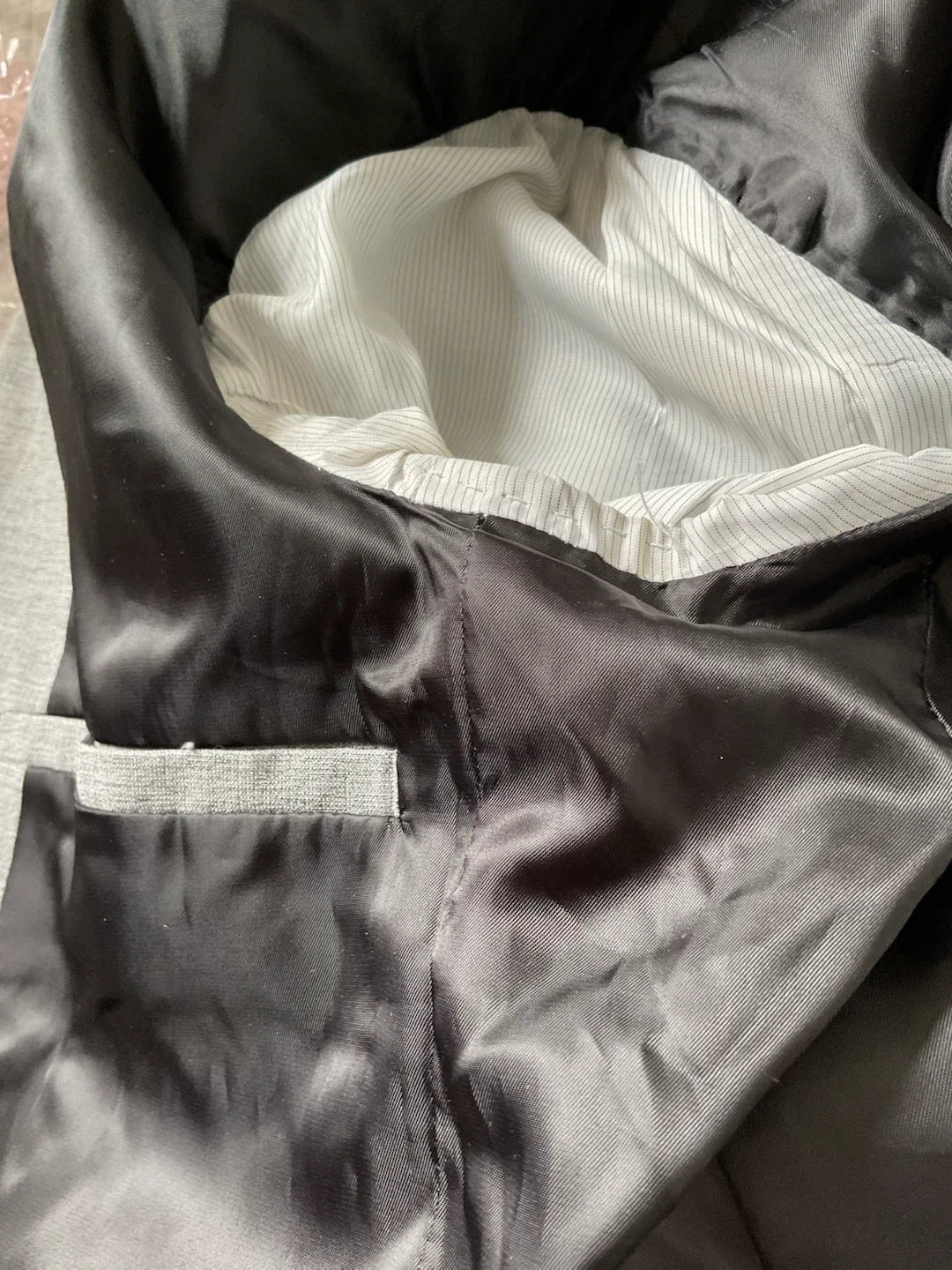 H&M Grey Skinny Fit Blazer - photo 3