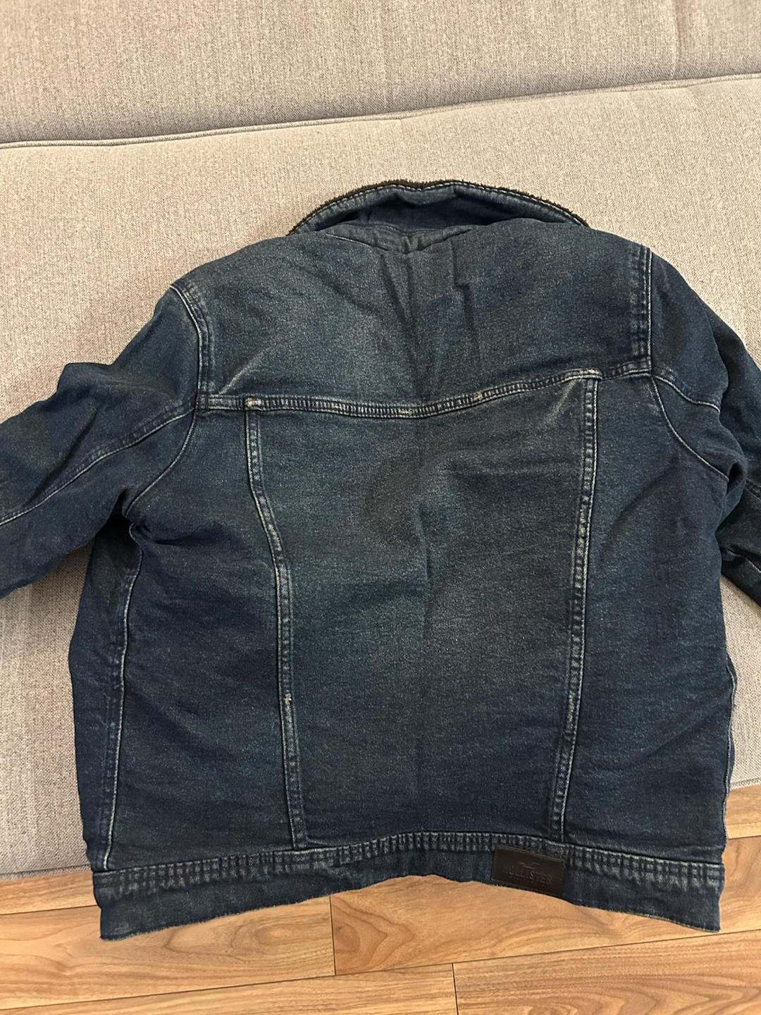 Hollister Denim Sherpa Lined Jacket - photo 2
