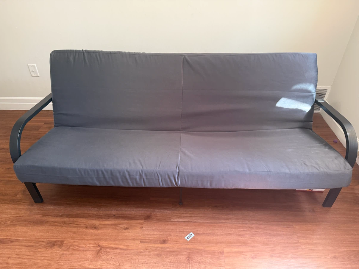 Grey Futon Sofa - photo 3