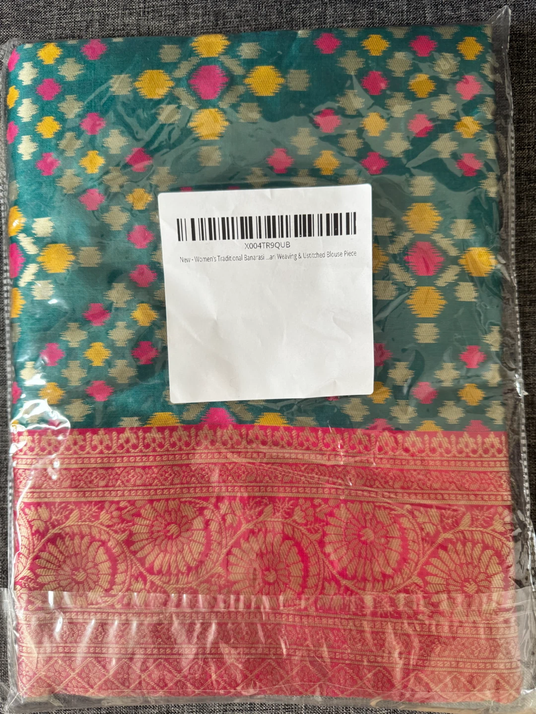 New Traditional Banarasi Sari & Utsitched Blouse Piece