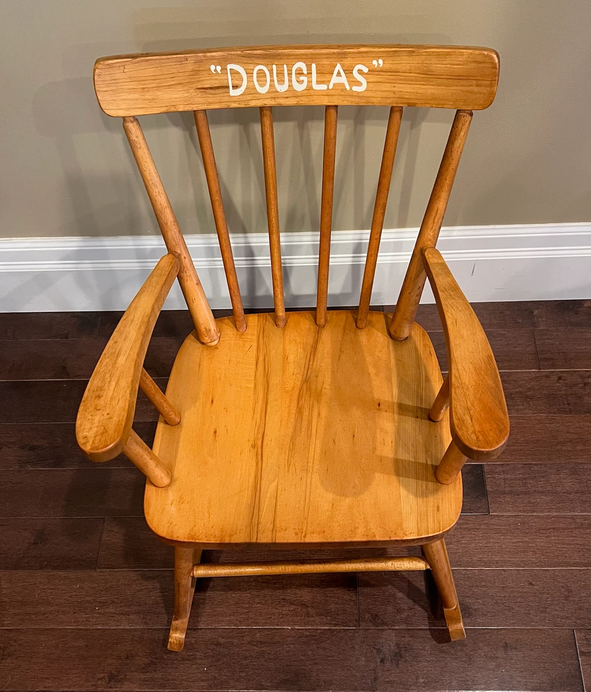 Vintage Wooden Plant Stand/Repurposed Toddler Rocking Chair - photo 3