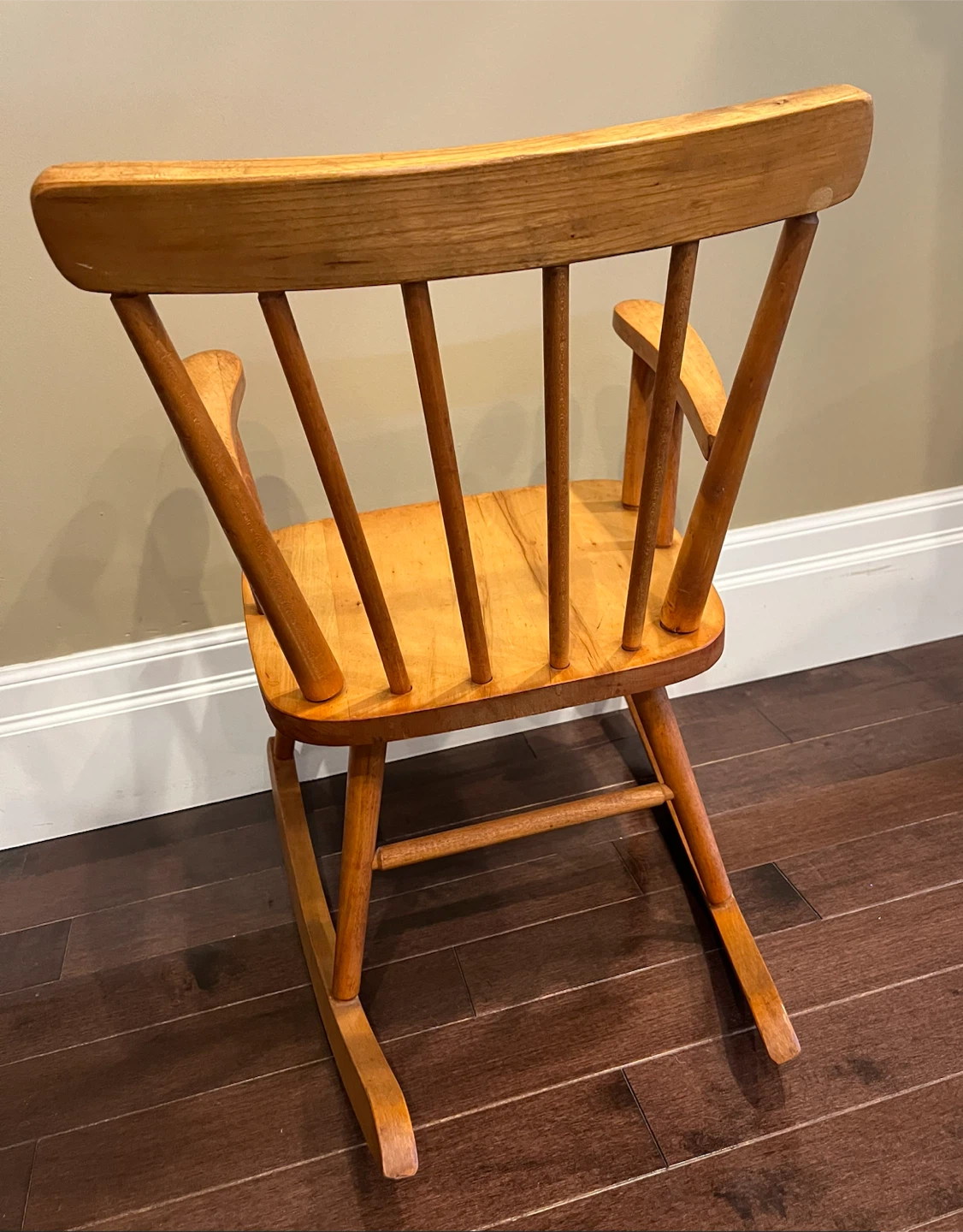 Vintage Wooden Plant Stand/Repurposed Toddler Rocking Chair - photo 4