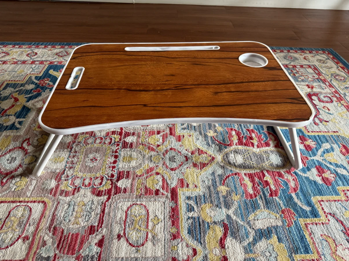 Portable Laptop Bed Tray Table with Cup Holder - photo 5