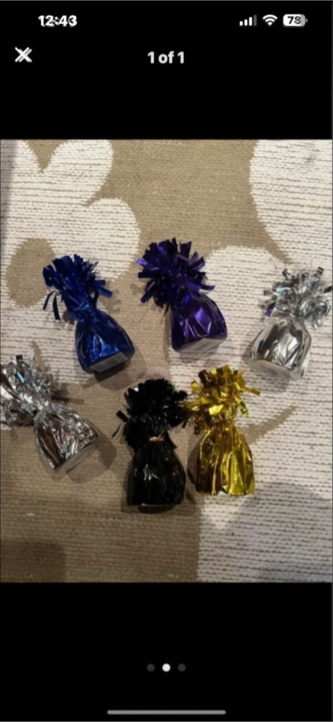 Set of 5 Balloon Weights